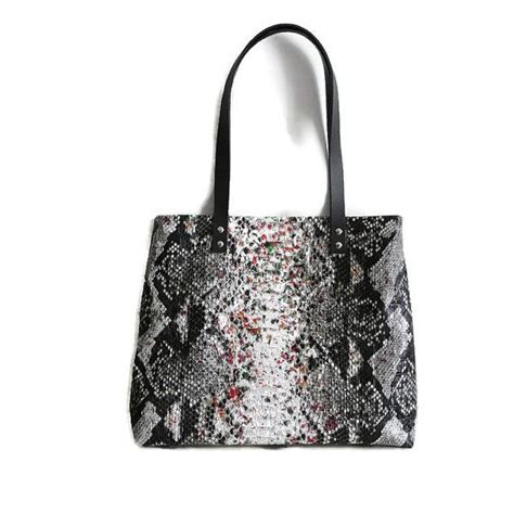 fake snake in bag|Faux Snakeskin Bag .